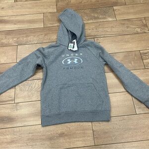 Under Armour youth large Gray Hoodie Sweatshirt. Brand new with tags.